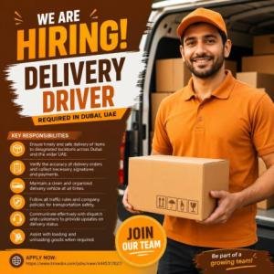 Delivery Driver Required in Dubai