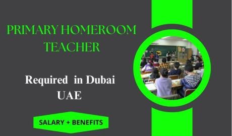 Primary Homeroom Teacher Required in Dubai