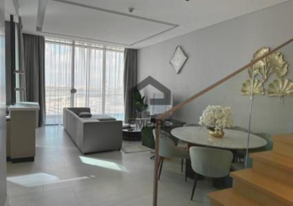 Luxurious 2BR Duplex Apartment for Rent in SLS Dubai | High Floor & Burj View
