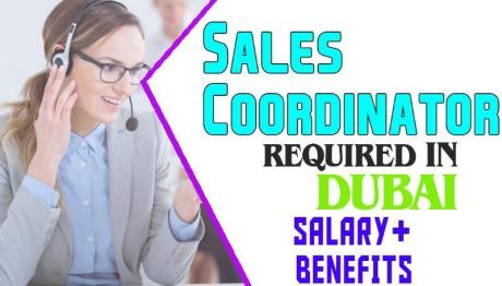 Sales Coordinator Required in Dubai