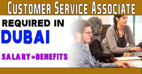 Customer Service Associate Required in Dubai