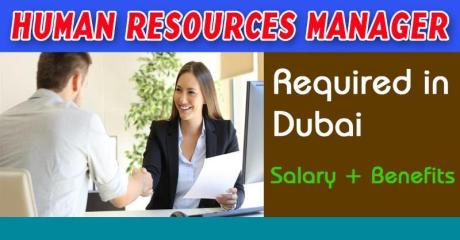 Human Resources Manager Required in Dubai