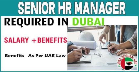 Senior HR Manager Required in Dubai