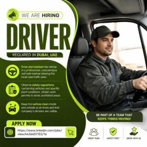Driver Required in Dubai