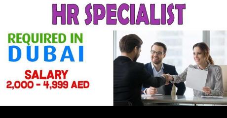 Human Resources Specialist Required in Dubai
