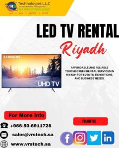 Make a Scene in Riyadh – Rent LED TVs for High-Impact Displays