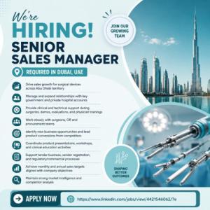 Senior Sales Manager Required in Dubai