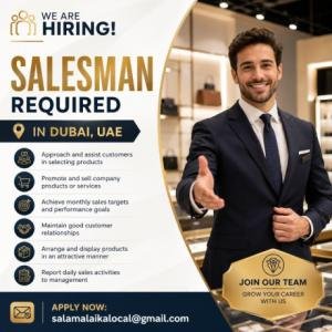 Salesman Required in Dubai