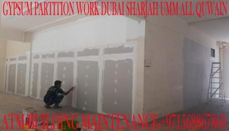Gypsum Partition Installing Company in Umm Al Quwain Dubai Sharjah Ajman UAE