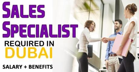 Sales Specialist Required in Dubai