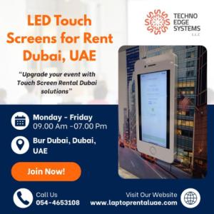 Get Interactive with LED Touch Screen Rentals in Dubai