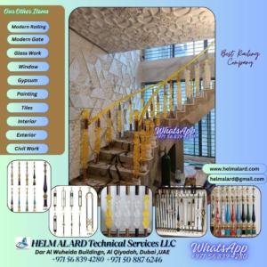 Acrylic Staircase installation in Villa and Apartment Dubai