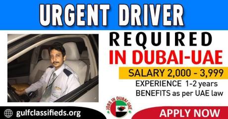 URGENT DRIVER REQUIRED IN DUBAI