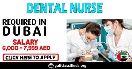 DENTAL NURSE REQUIRED IN DUBAI