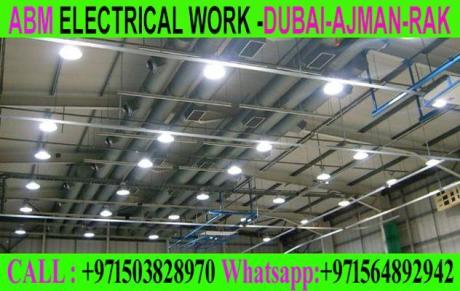 Industrial Light fixing contractor in Ajman Dubai Sharjah