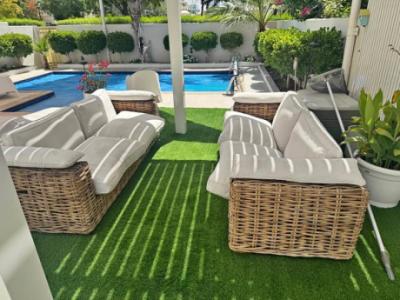 Cane Outdoor Sofa Set