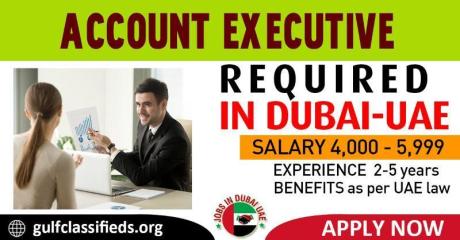 ACCOUNT EXECUTIVE REQUIRED IN DUBAI
