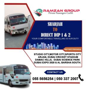 Regular & Direct Sharjah to DIP Motor City 055 5656254