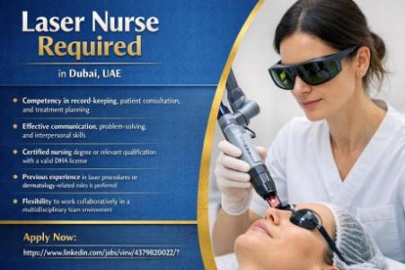 Laser Nurse Required in Dubai