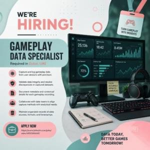 Gameplay Data Specialist Required in Dubai