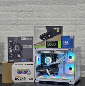 GAMING PC I5 14GEN RTX 5060 8GB NVIDIA GEFORCE WHITE BULID