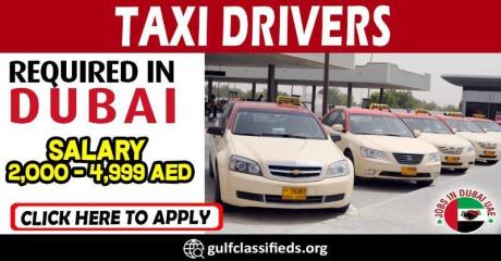 TAXI DRIVERS REQUIRED IN DUBAI