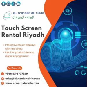 Touch Screen Rental Riyadh for Interactive Displays