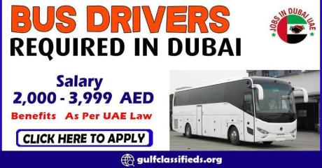 BUS DRIVERS REQUIRED IN DUBAI