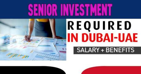 Senior Investment/Financial Analyst Required in Dubai