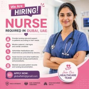 Nurse Required in Dubai