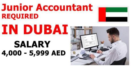 Junior Accountant REQUIRED IN DUBAI