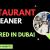 Restaurant Cleaner Required in Dubai