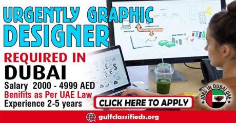 URGENTLY GRAPHIC DESIGNER REQUIRED IN DUBAI