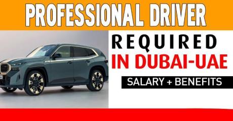 Professional Driver Required in Dubai