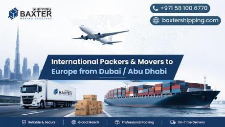 International Packers & Movers to Europe from Dubai / Abu Dhabi