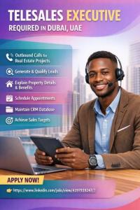 Telesales Executive Required in Dubai