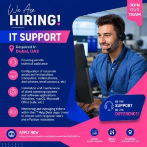IT Support Required in Dubai