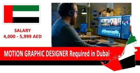 MOTION GRAPHIC DESIGNER Required in Dubai