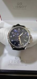 Tissot Chronograph Silver Strap Men's Wrist