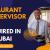Restaurant Supervisor Required in Dubai -