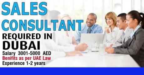 Sales Consultant Required in Dubai