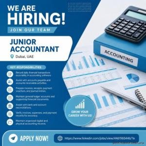Junior Accountant Required in Dubai