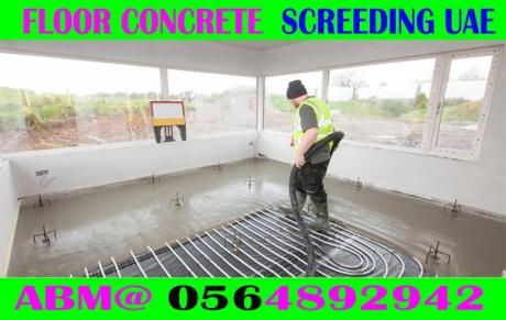 Micro cement floor Screeding Company Ajman Dubai Sharjah