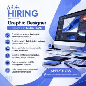 Graphic Designer Required in Dubai