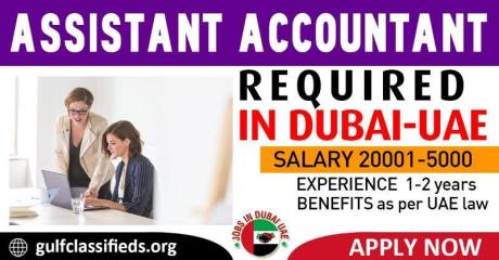 ASSISTANT ACCOUNTANT REQUIRED IN DUBAI