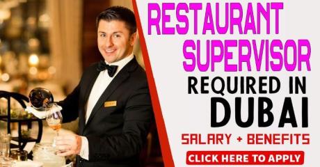 Restaurant Supervisor Required in Dubai