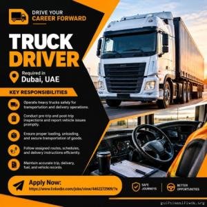 Truck Driver Required in Dubai