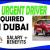 Urgent Driver Required in Dubai