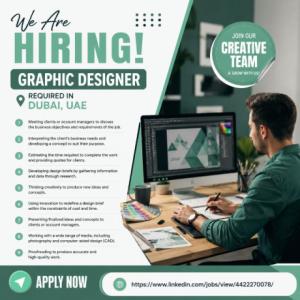 Graphic Designer Required in Dubai