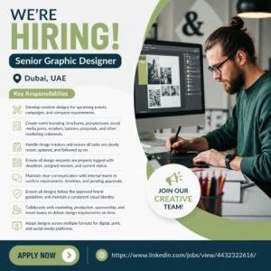 Senior Graphic Designer Required in Dubai
